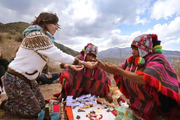 Ritual of veneration to Pachamama